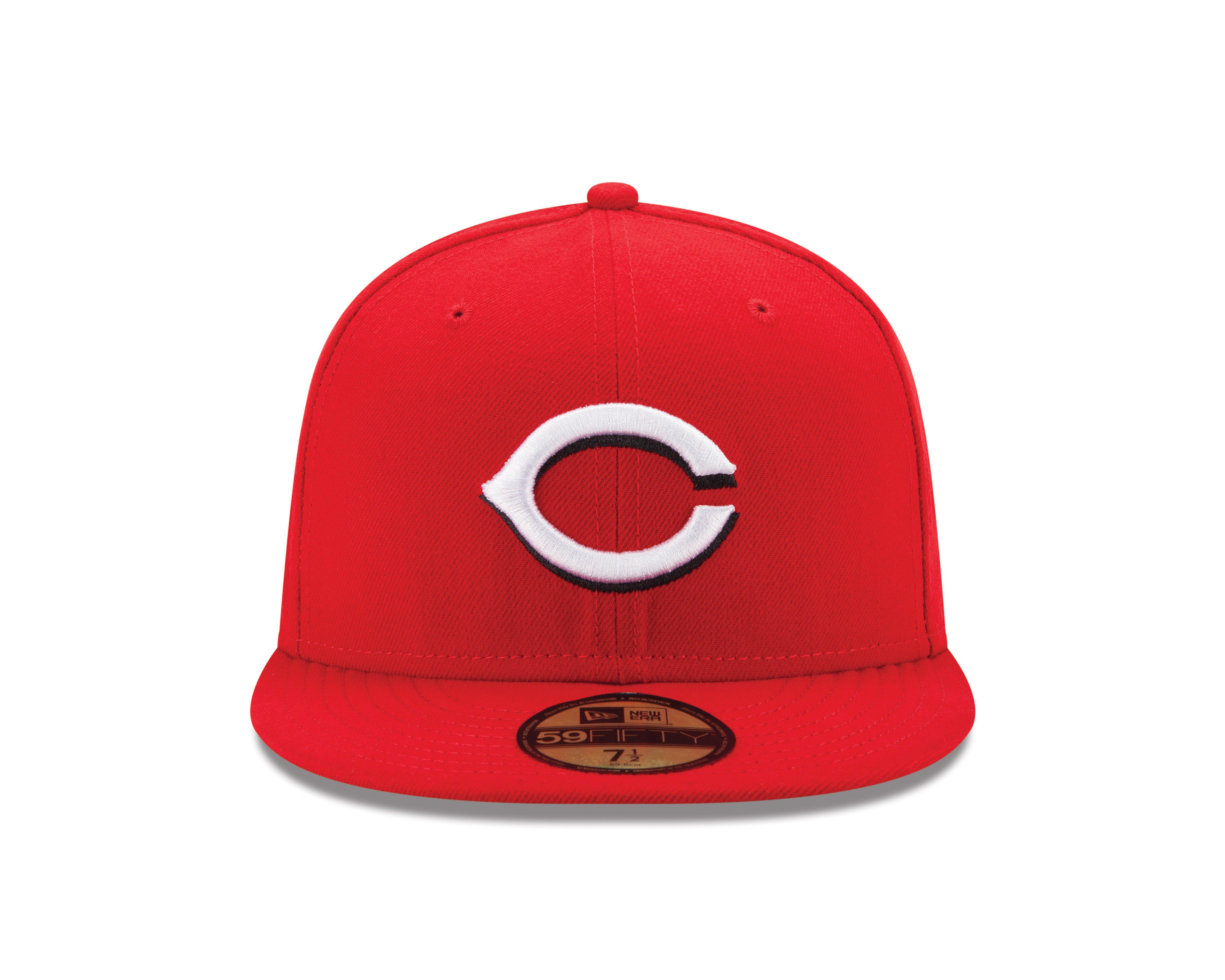 New Era Cincinnati Reds MLB 59FIFTY Authentic Collection Hat Fitted Hat - Red - RED